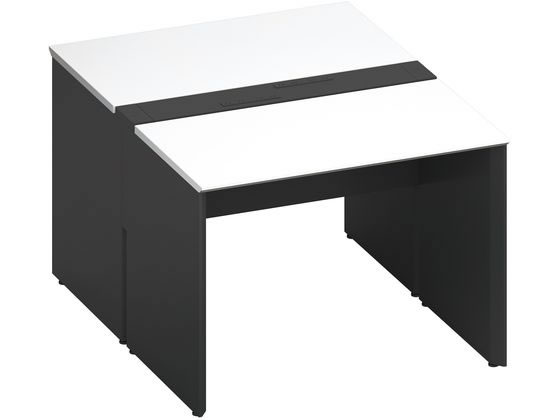 コクヨ WV+基本 固定式配線 両面1000×1400 ホワイト ブラックの通販は