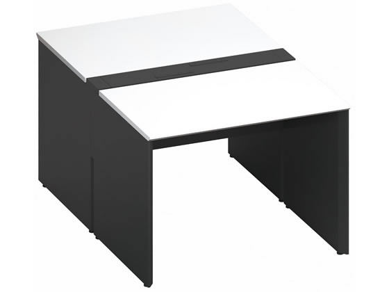 コクヨ WV+基本 固定式配線 両面1000×1600 ホワイト ブラックの通販は