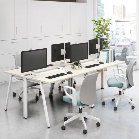 コクヨ　KOKUYO LEAN リーンデスクW1200×D700 コクヨ LEAN 平机 引き出し付 W1200×D700 ホワイト コクヨ