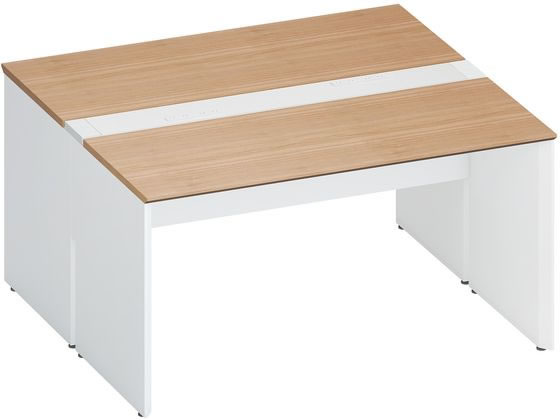 コクヨ WV+基本 固定式配線両面1400×1400 ミディアム ホワイトの通販はテーブル（応接・会議・ロビー）