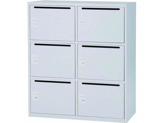 イノウエ パーソナルロッカー6人用 H1050mm ホワイト IPL-6MDWHの通販は