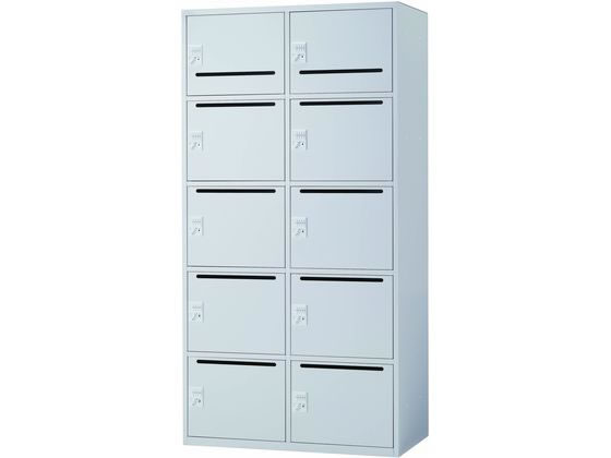 イノウエ パーソナルロッカー10人用 H1800mm ホワイト IPL-10MDWHの通販は 203,591円