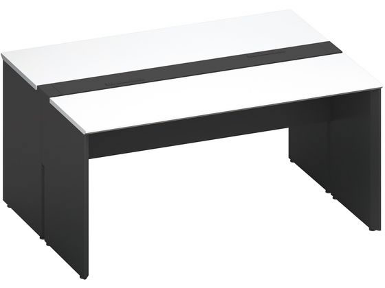 コクヨ WV+基本 固定式配線 両面1500×1200 ホワイト ブラックの通販は