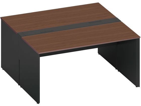 コクヨ WV+基本 固定式配線両面1500×1600 ウォールナット ブラックの通販は