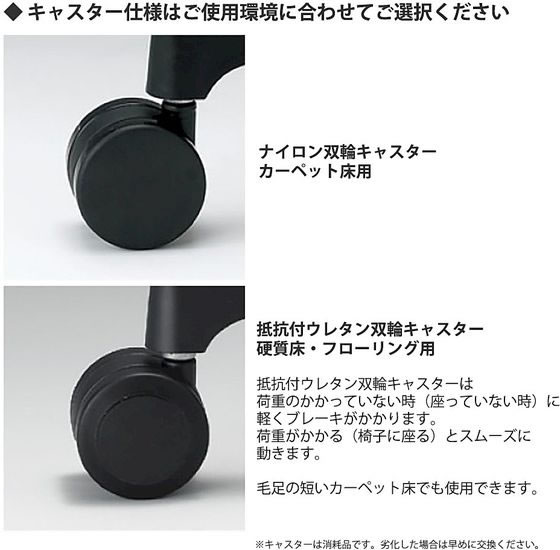 イトーキ ノナチェア 肘なし ナイロンキャスター BK LGY パソコン・オフィスチェア