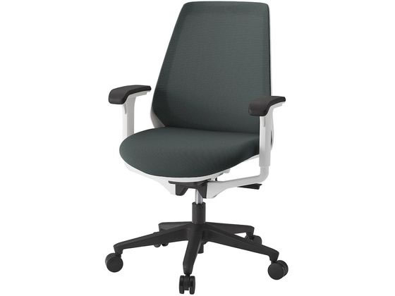 YAMAZEN ハイバック爽快メッシュチェア 肘付 ブルー EMG-778H（BL） 1脚 〔組立品〕 TRUSCO ハイバックメッシュチェア 肘付 ブルー (1脚) 品番：TMCCB たの