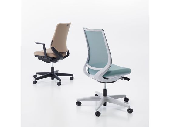 コクヨ チェア ミトラ2 肘無 ランバー付 ライトオリーブ ナイロンキャスターの通販は
