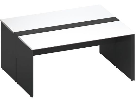 コクヨ WV+基本 固定式配線 両面1600×1400 ホワイト ブラックの通販は