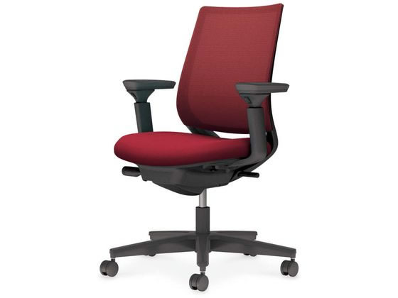 コクヨ ミトラ2 メッシュ スタンダード可動肘 黒脚本体黒カーマインの通販は 39,733円