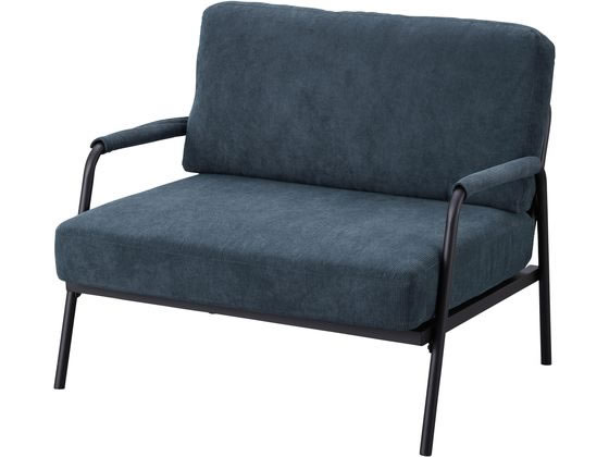 アイリスオーヤマ 1人掛けコーデュロイソファ　ネイビー SFCS-90の通販は