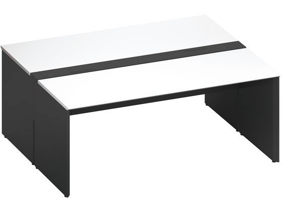 コクヨ WV+基本 固定式配線 両面1800×1600 ホワイト ブラックの通販は