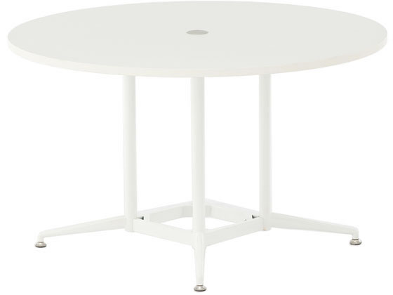 アール・エフ・ヤマカワ OAラウンドテーブル φ1200 ホワイトの通販は 21,423円