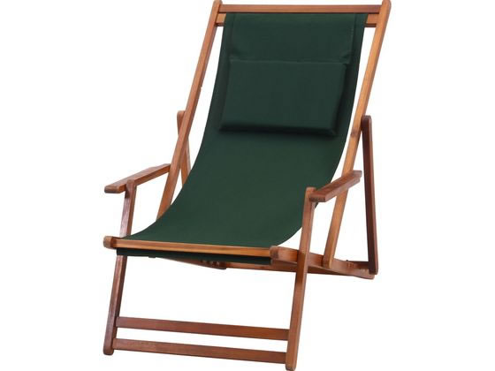 不二貿易 デッキチェア グリーン 79498の通販は 11,136円