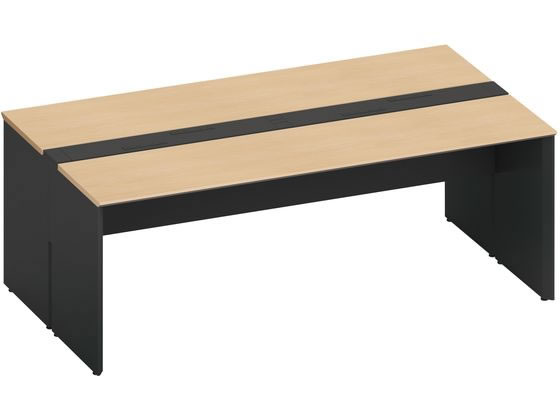 コクヨ WV+基本 固定式配線 両面2000×1200 ナチュラル ブラックの通販は