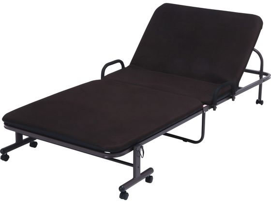 不二貿易 ワンタッチベッド フリーロック42段 ブラウンの通販は