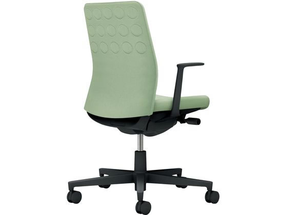 コクヨ モネット 背クッション L肘 ブラック パウダーミント(U)の通販は