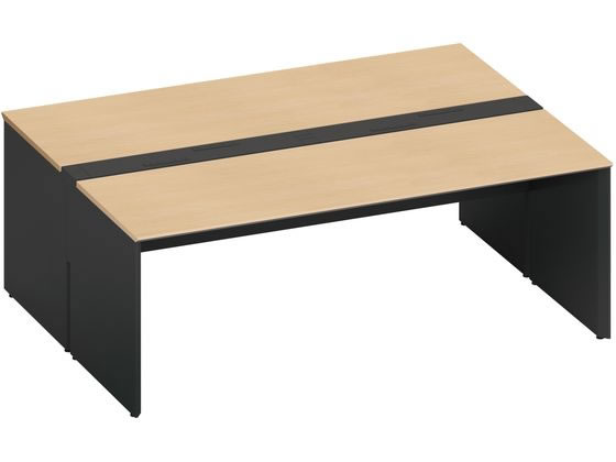 コクヨ WV+基本 固定式配線 両面2000×1600 ナチュラル ブラックの通販は