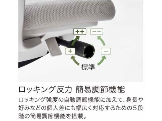 コクヨ モネット L型肘 背座別色 ライトグレー／ライトオリーブの通販は