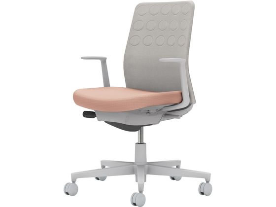 コクヨ モネット 背クッション L肘 ライトグレー ライトグレー アッシュピンク(U)の通販は 44,813円