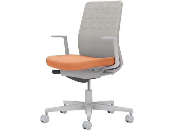 コクヨ モネット 背クッション L肘 ライトグレー ライトグレー ペールテラコッタ(U)の通販は