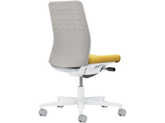 コクヨ モネット 背クッション 肘無 WHグレー ライトグレー オリーブイエロー(W)の通販は