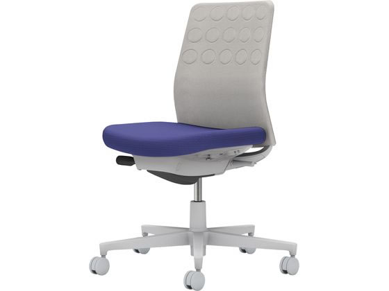 コクヨ モネット 背クッション 肘無 Lグレー Lグレー ディープパープル(U)の通販は 59,145円