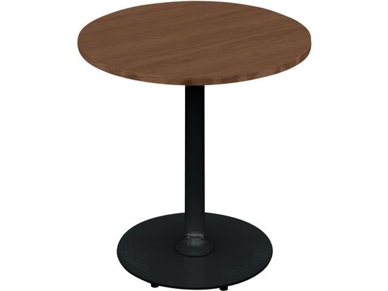 コクヨ テーブル フランカ 円形 単柱脚 W600D600H620 BR 黒脚の通販は