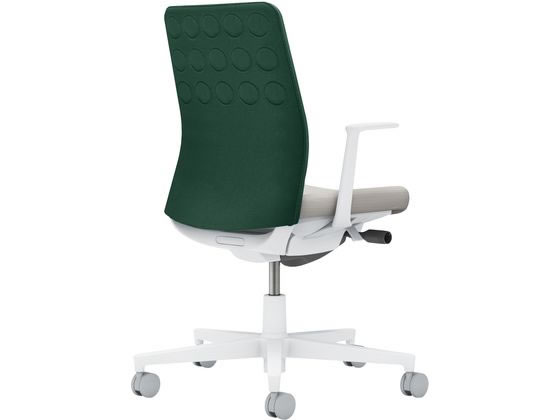 コクヨ モネット 背メッシュ L肘 ホワイトグレー ディープグリーン(U) コクヨ モネット 背メッシュ L肘 ホワイトグレー ディープグリーン(U