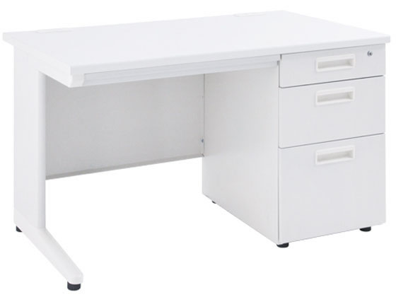 カグクロ 事務用片袖机 W1100 ホワイト KDW-117Sの通販は 15,959円