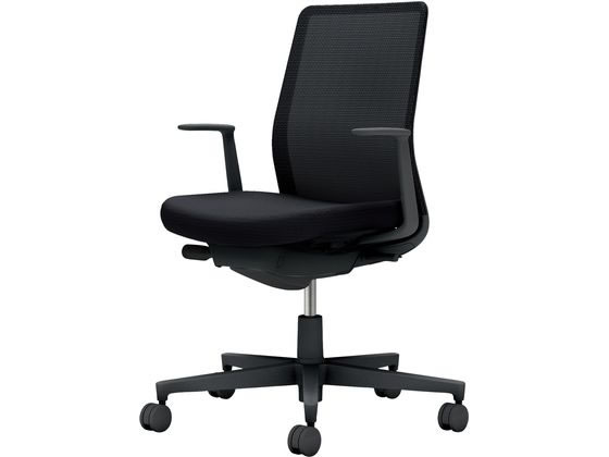 コクヨ モネット 背メッシュ L肘 ブラック ブラック(U)の通販は