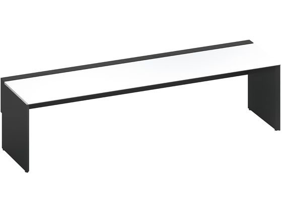 コクヨ WV+基本 固定式配線片面2800×825 ホワイト ブラックの通販は