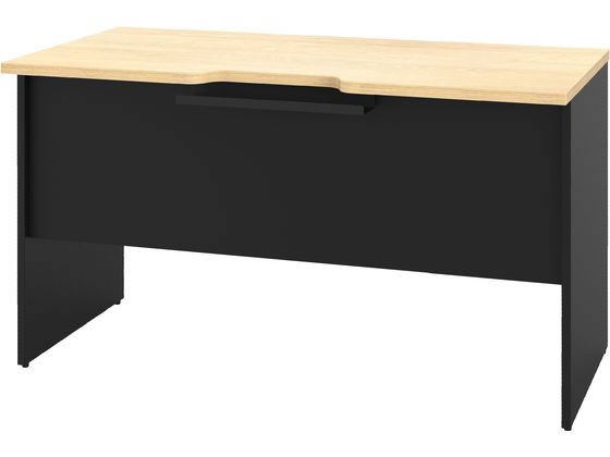 ■アールエフヤマカワ RF木製デスク W1200×D600 ダーク RFWD1260DB(1776840)[法人・事業所限定][直送元] プラン木製デスク W1200×D600 ホワイト×ホワイト脚 RFPD-1260WH-WL