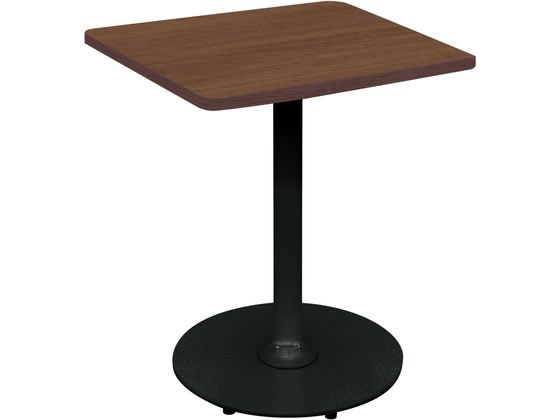 コクヨ テーブル フランカ 正方形 単柱脚 W600D600H620 BR 黒脚の通販は 35,502円