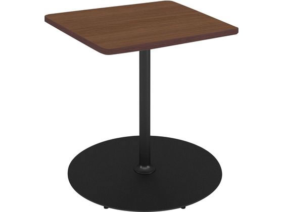 コクヨ テーブル フランカ 正方形 単柱脚 W800D800H720 BR 黒脚の通販はテーブル（応接・会議・ロビー）