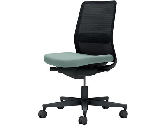 コクヨ モネット 背メッシュ 肘無 ブラック ブラック アッシュターコイズ(U)の通販は