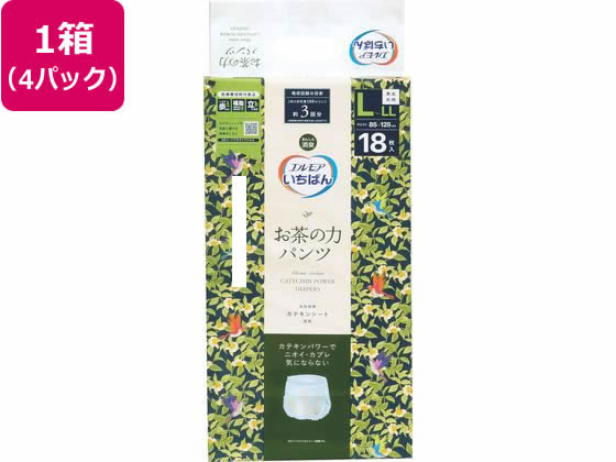 エルモア いちばんお茶の力パンツ L〜LLサイズ 18枚X4パックの通販は 5,890円