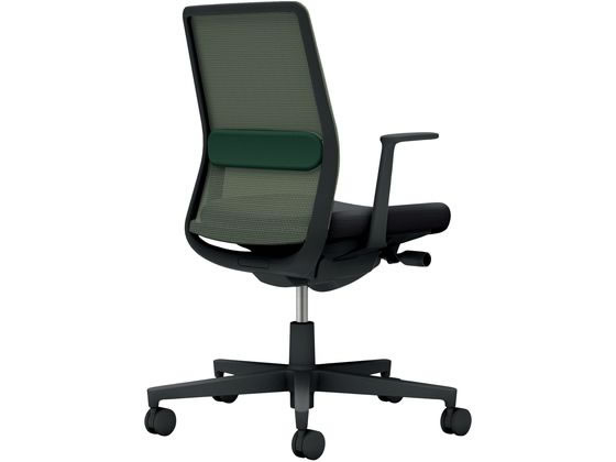 コクヨ モネット 背メッシュ L肘 ブラック ディープグリーン ブラック(U)の通販は