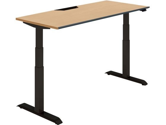 コクヨ デスク シークエンス 平机ソフト レバー W1550 ナチュラルオークの通販は 105,238円