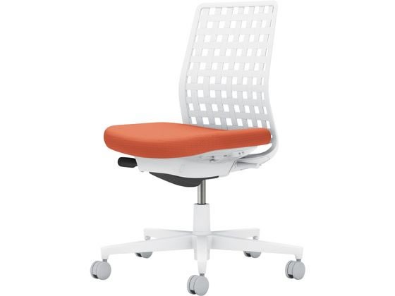 コクヨ モネット 背樹脂シェル 肘無 WHグレー WHグレー ソフトテラコッタ(U)の通販は