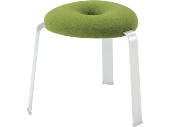 イトーキ フロウラウンジ スツール リーフグリーン ホワイト脚の通販は