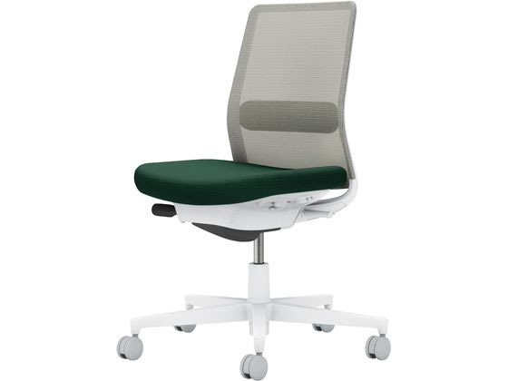 コクヨ モネット 肘なし 背座別色 ディープグリーン／ブラック 肘なし メッシュチェア オフィスチェア コクヨ モネット 肘なし 背座別色 ブラック／ディープグリーン