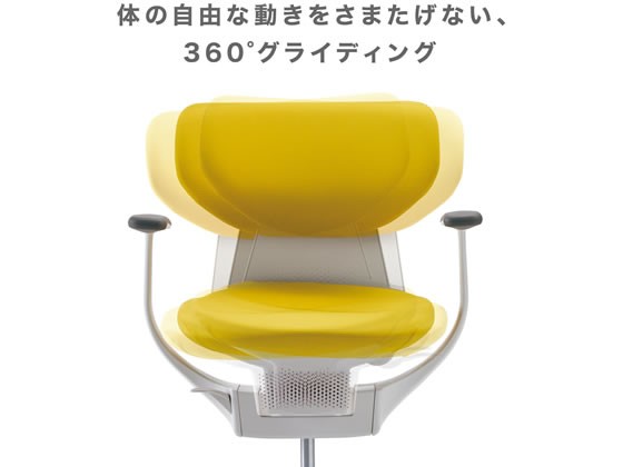 コクヨ イング メッシュ・バーチカル ブラックシェル 樹脂脚 ダークグレージュWの通販は