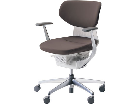 コクヨ イング クッション・ラテラル ホワイトシェル アルミ脚 ダークグレージュVの通販は 140,858円