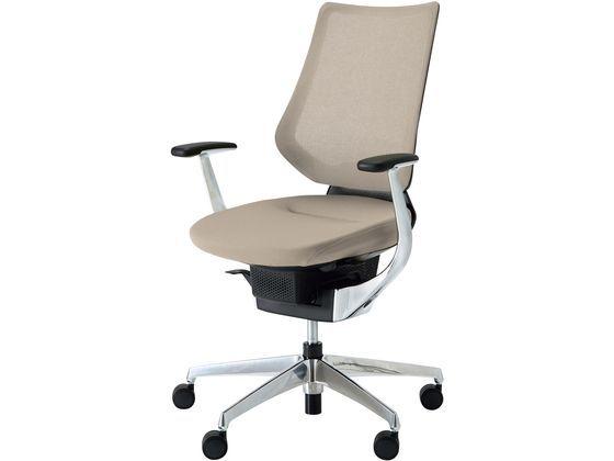 コクヨ ing メッシュ・バーチカル ブラック アルミ脚ミディアムグレージュ Wの通販は 140,858円