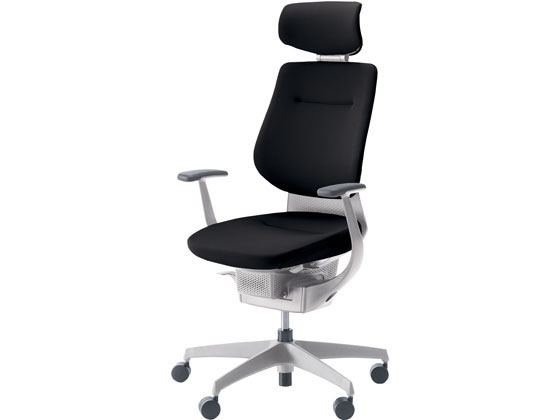 コクヨ イング クッション・ヘッドレスト ホワイトシェル 樹脂脚 ブラックVの通販は