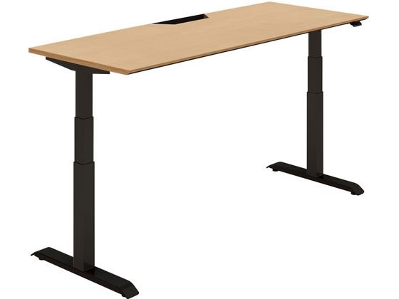 コクヨ デスク シークエンス 平机舟底 レバー W1750 ナチュラルオークの通販は