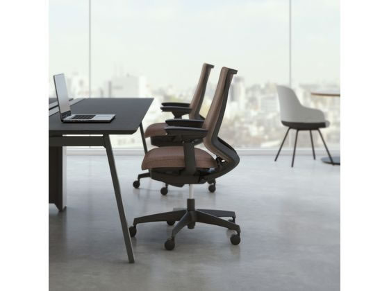 オフィスチェア ファブレ 肘付き C01-P152CU-B2J2J3 オパールグリーン 椅子 リモートワーク 在宅 仕事 勉強 快適 おしゃれ パソコンチェア 会社 代引不可