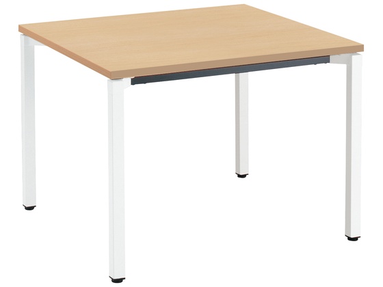 コクヨ/ジュート 単柱ポリッシュ脚 W900×D900 円形白 キャスター ミーティング用テーブル ミーティング コクヨ ミーティングテーブルJUTO 丸脚 ブラウン W900×D900 KOKUYO