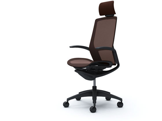 オカムラ フィノラ エクストラハイバック 座メッシュ アジャスト肘Dブラウン C78AMRの通販は
