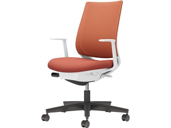 コクヨ チェア ミトラ2 L型肘 ソフトテラコッタ ポリウレタン巻きの通販は
